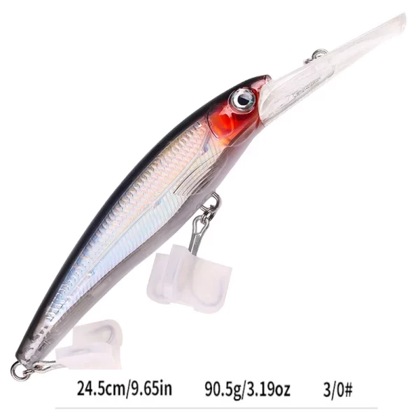 Amostra Jerkbait HENGJIA Deep 24cm 95g para Grandes Predadores - Image 34