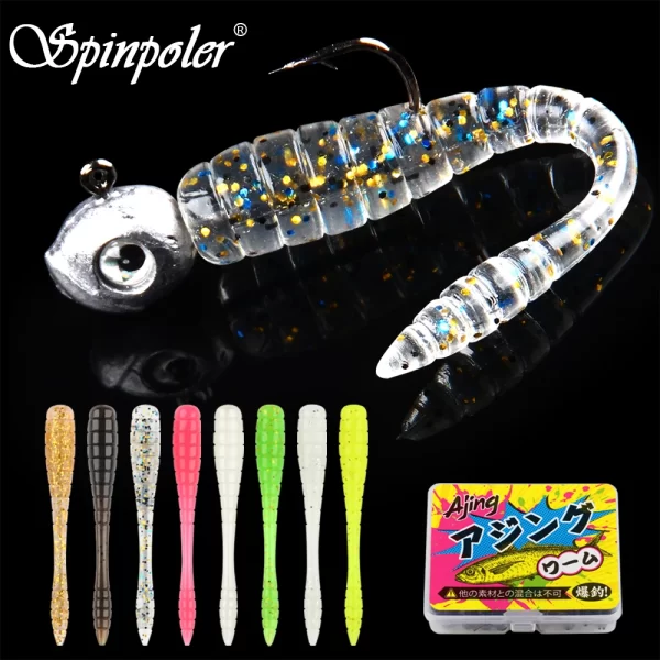 Amostra Softbait Spinpoler TPR 4.8cm Luminoso (20 Unidades)