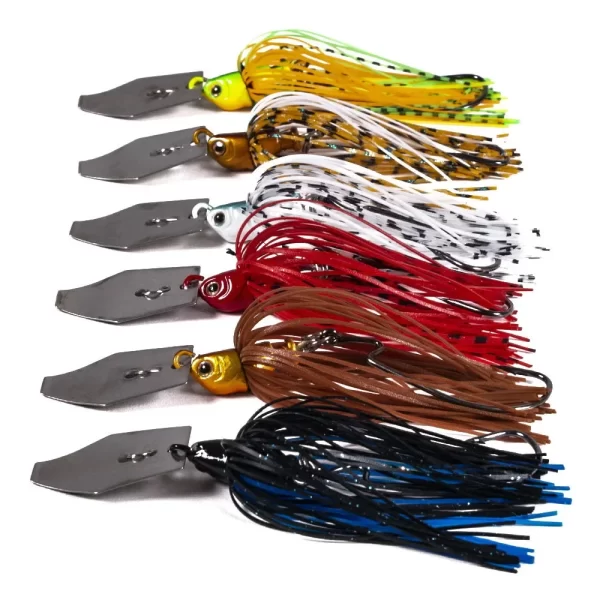 Amostra Chatterbait SANMO 100mm 11g com Saia de Borracha - Image 4
