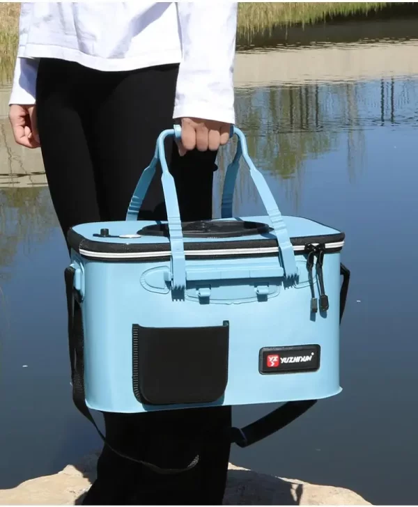 Balde Multifuncional para Pesca – Com Bomba de Oxigênio e Alça Portátil - Image 4