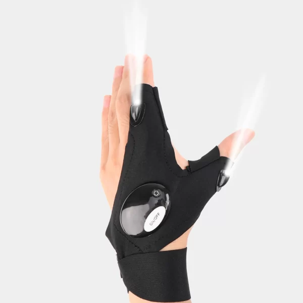 Luva LED Impermeável sem Dedos para Pesca Noturna - Image 7
