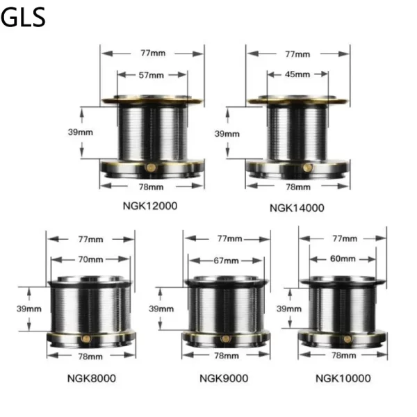 Carreto Spinning GLS 8000-14000 com 4.8:1 Drag 18kg - Image 4
