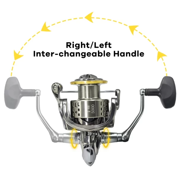 Carreto Spinning Fishdrops TW1000-5000, Drag de 15kg, 12+1BB - Image 6