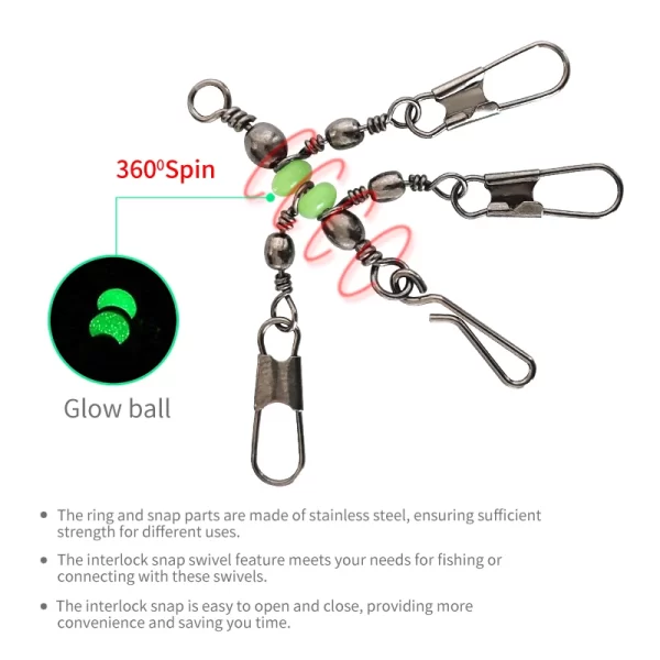 Conjunto de Conectores Rápidos Rotativos Tipo Oito Fluorescente (25 Unidades) - Image 2
