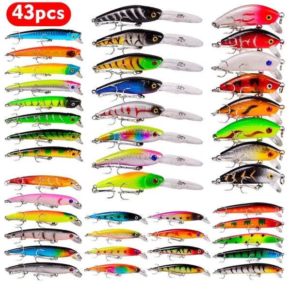 Conjunto de Amostras Flutuantes - Jerkbaits, Crankbaits e Poppers (10-64pcs) - Image 10