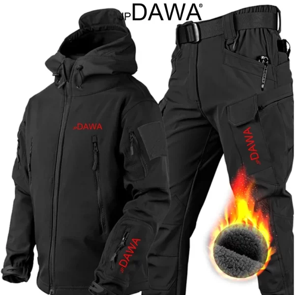 Fato de Pesca DAWA Softshell Térmico e Impermeável (Casaco e Calça) - Image 8