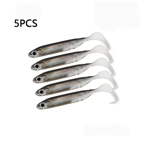 Amostra Softbait T-Tail Silicone 7-9.3cm para Predadores - Image 5