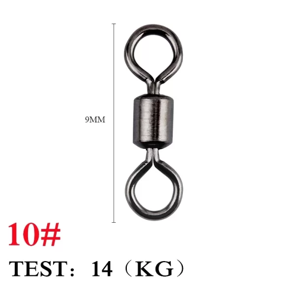 Destorcedor de Aço Inoxidável com Argolas Sólidas (20/50/100 Unidades) - Image 9