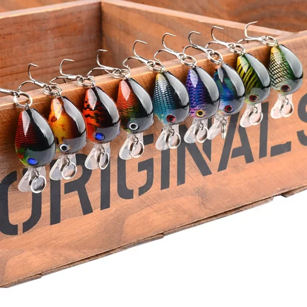 Amostra Mini Crankbait Flutuante 3.3cm 2g - Image 3
