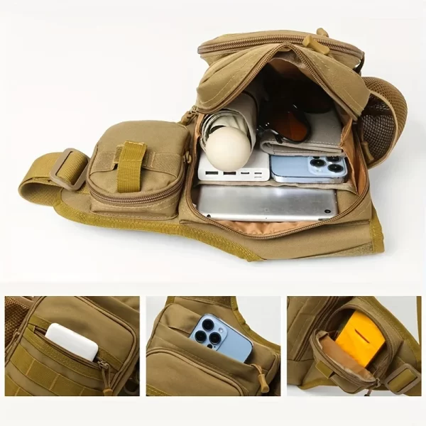 Bolsa de Ombro Impermeável Tática para Pesca - Image 2