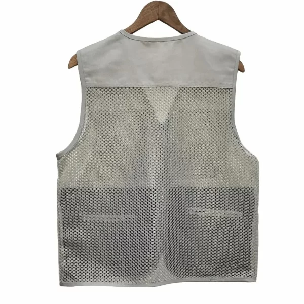 Colete de Verão em Rede Leve e Respirável com Múltiplos Bolsos - Image 3