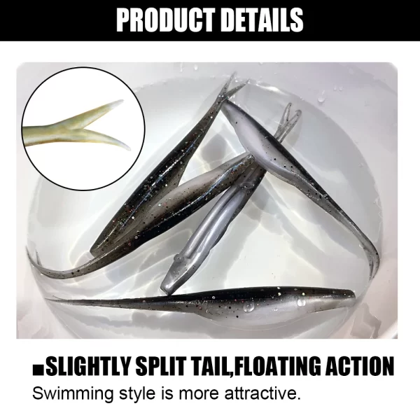 Amostra Softbait Spinpoler (Fluke) 12cm 6g (5 Unidades) - Image 5