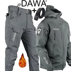 Fato de Pesca DAWA Softshell Térmico e Impermeável (Casaco e Calça)