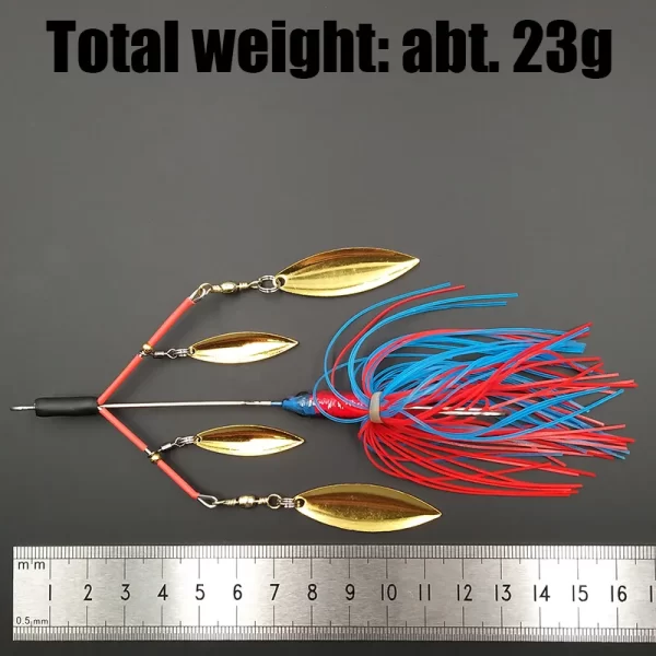 Amostra Spinnerbait com Jig e Saia 23g 14cm - Image 6