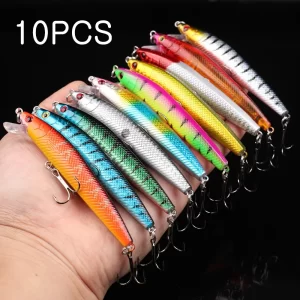 Amostra Jerkbait Flutuante 95mm 8.5g (5 ou 10 Unidades)