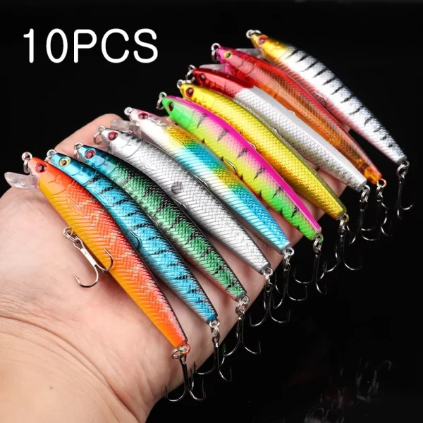 Amostra Jerkbait Flutuante 95mm 8.5g (5 ou 10 Unidades)