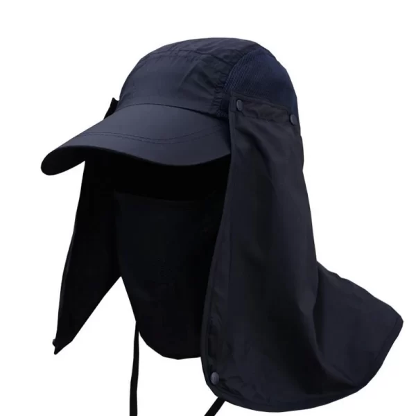 Chapéu de Pesca com Proteção UV e Flap Removível para Rosto e Pescoço - Image 7