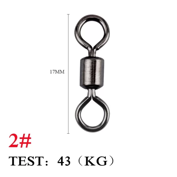 Destorcedor de Aço Inoxidável com Argolas Sólidas (20/50/100 Unidades) - Image 16