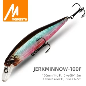 Amostra Jerkbait Hard Flutuante MEREDITH 100F 14g 10cm