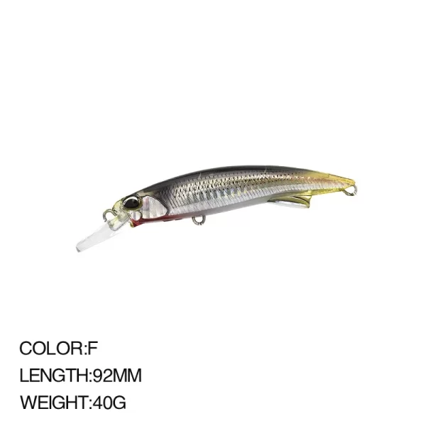 Amostra Jerkbait Sinking 92mm 40g - Image 11