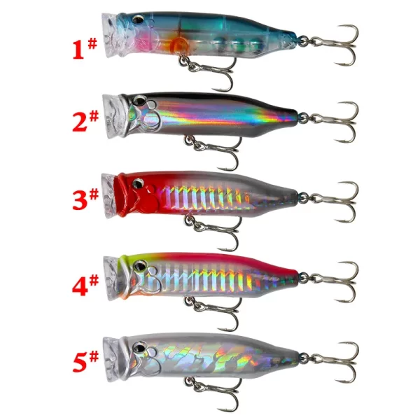 Amostra Flutuante Popper Topwater 10g 6.5cm - Image 2