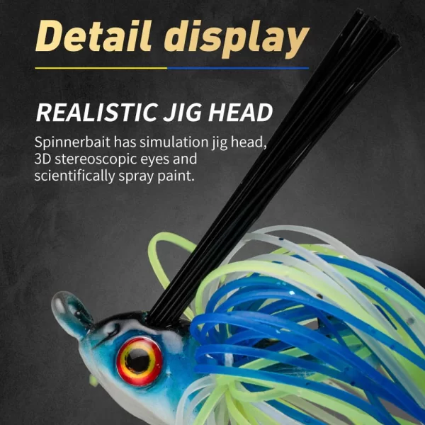 Amostra Jig JOHNCOO 12g Weedless para Achigã e Predadores - Image 3