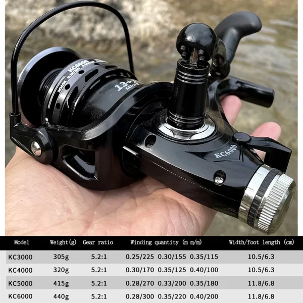 Carreto Spinning GHOTDA KC 3000-6000 com Drag 8KG - Image 3