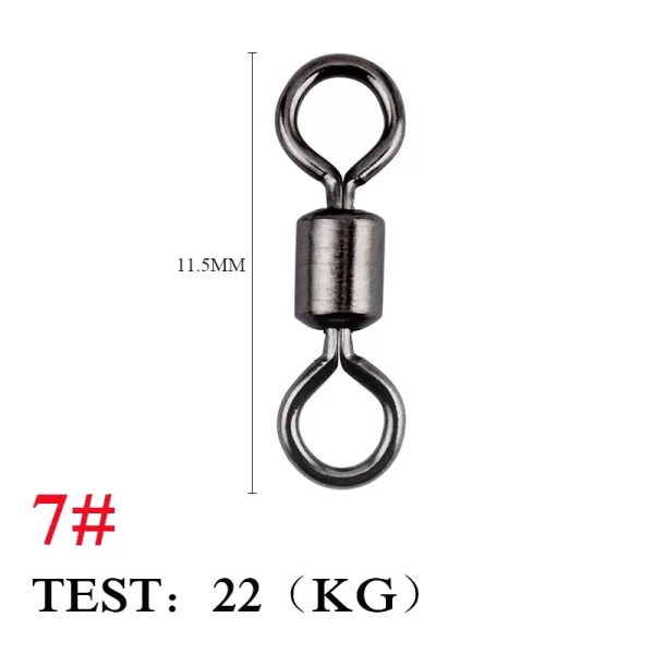 Destorcedor de Aço Inoxidável com Argolas Sólidas (20/50/100 Unidades) - Image 11