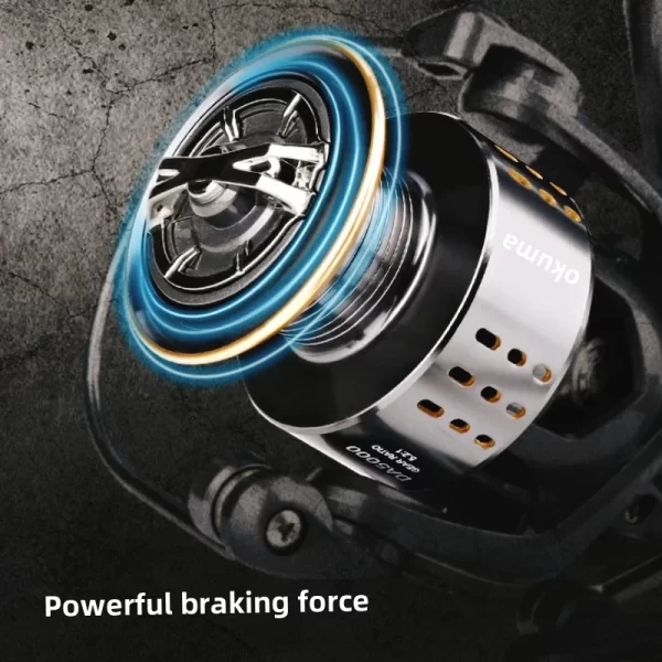 Carreto Spinning Okuma DA 2000-7000 5.2:1 Drag 21kg - Image 4