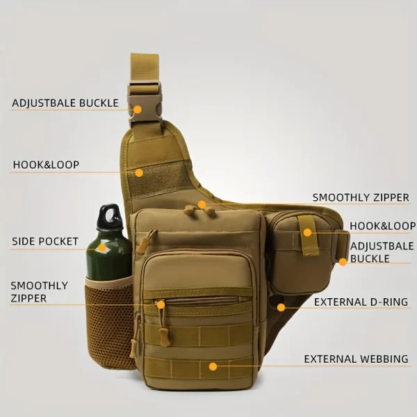 Bolsa de Ombro Impermeável Tática para Pesca - Image 5