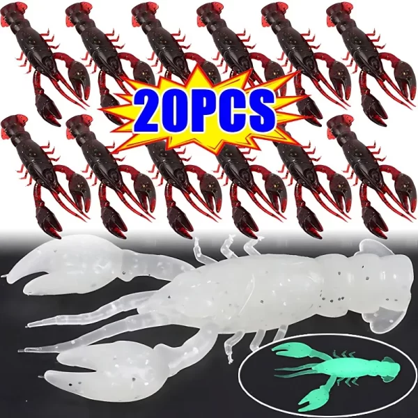Amostra Softbait Criatura Lagostim 5cm (Pack 5/10/20 Unidades)