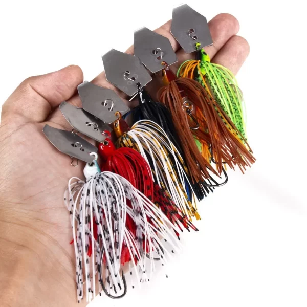 Amostra Chatterbait SANMO 100mm 11g com Saia de Borracha