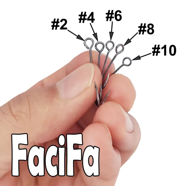 Conjunto de 25 Anzóis com Argola Grande, Haste Longa e Barbela - Image 2