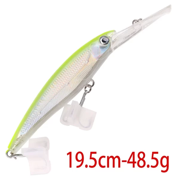 Amostra Jerkbait HENGJIA Deep 24cm 95g para Grandes Predadores - Image 21