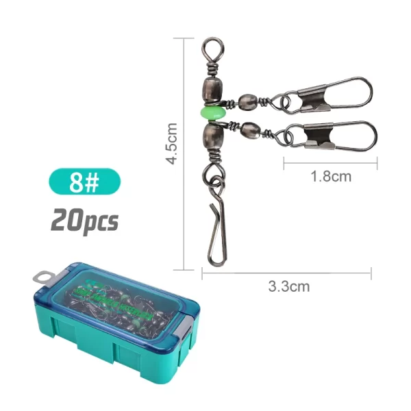 Conjunto de Conectores Rápidos Rotativos Tipo Oito Fluorescente (25 Unidades) - Image 12
