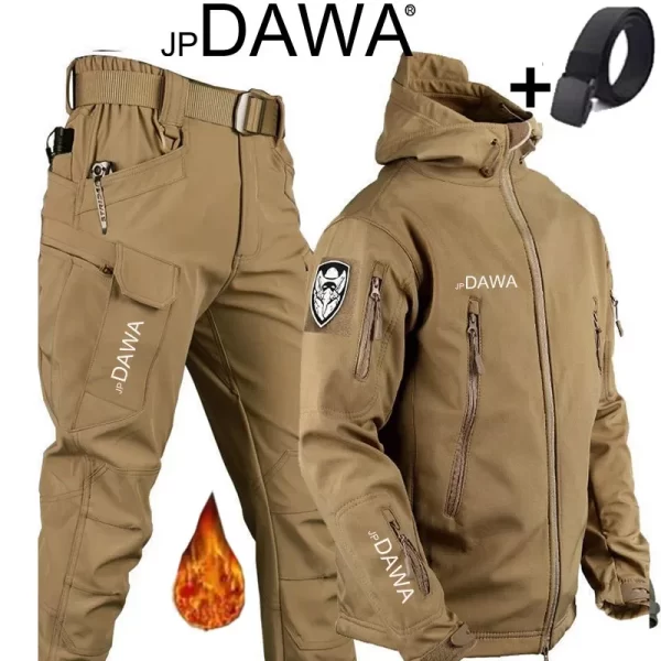 Fato de Pesca DAWA Softshell Térmico e Impermeável (Casaco e Calça) - Image 3