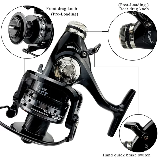 Carreto Spinning GHOTDA KC 3000-6000 com Drag 8KG - Image 4