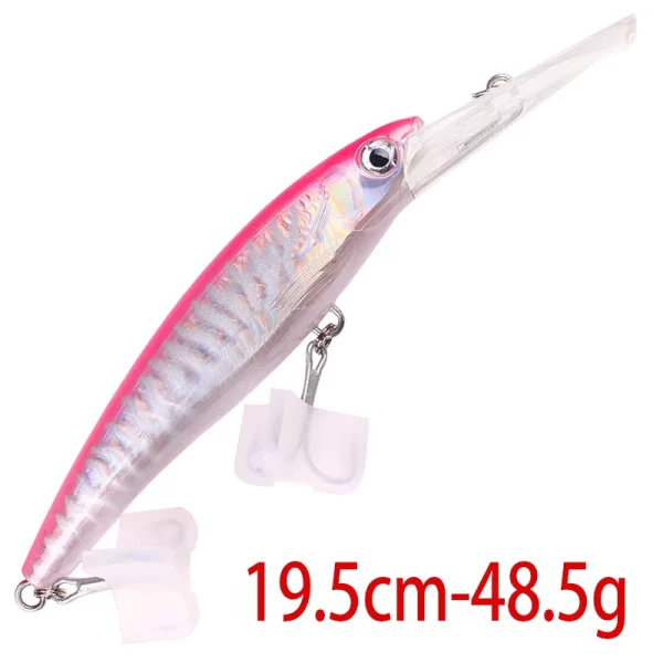 Amostra Jerkbait HENGJIA Deep 24cm 95g para Grandes Predadores - Image 9