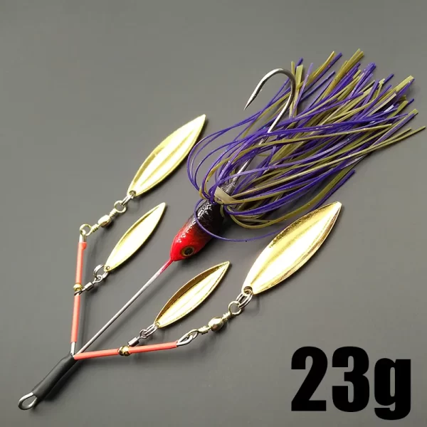 Amostra Spinnerbait com Jig e Saia 23g 14cm - Image 3