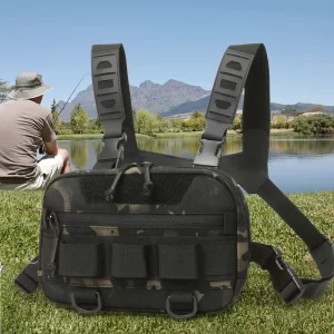 Bolsa de Peito Tática Impermeável para Pesca e Outdoor