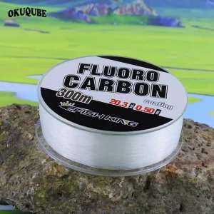 Linha de Pesca Monofilamento OKUQUBE, Fluorocarbono 300m, 0.3-0.5mm
