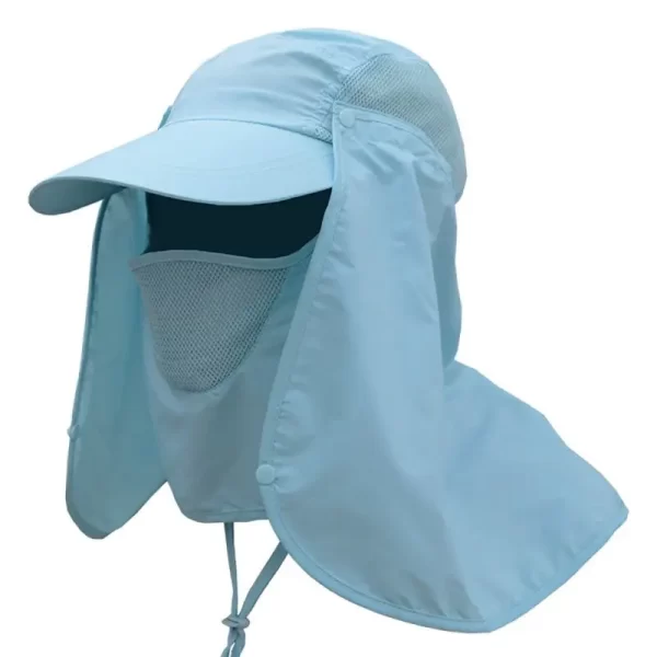 Chapéu de Pesca com Proteção UV e Flap Removível para Rosto e Pescoço - Image 17