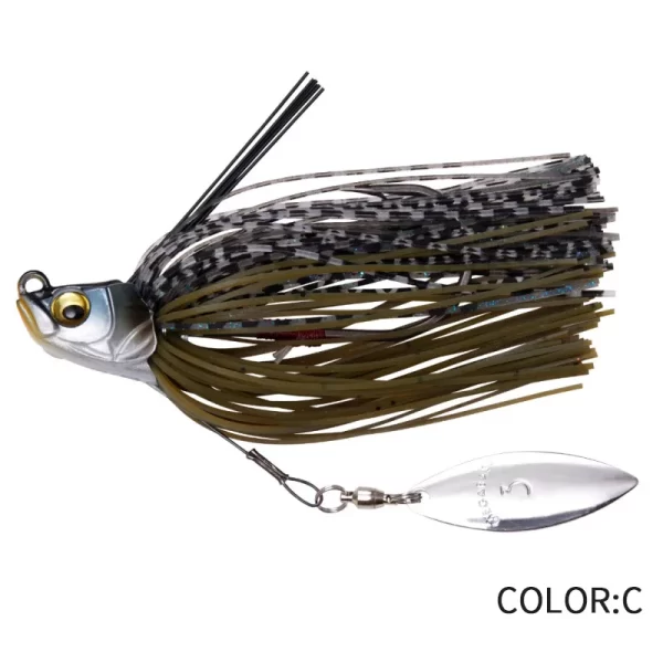Amostra Jig com Spinner e Saia de Silicone 13.5g - Image 11