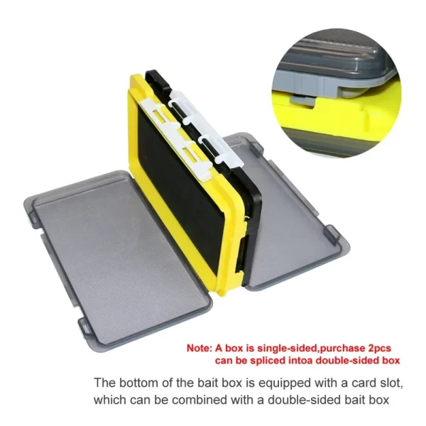 Caixa Portátil com Esponja e Armazenamento de Dois Lados 18cm, para Anzóis, Amostras e Ferramentas de Pesca - Image 2