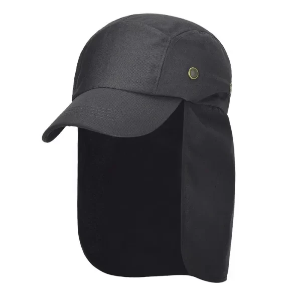 Chapéu de Pesca com Proteção UV e Flap Removível para Rosto e Pescoço - Image 9