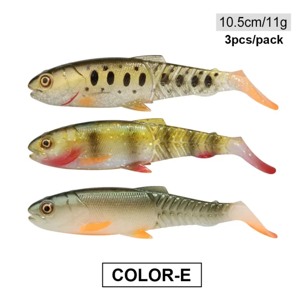 Conjunto de Amostras Swimbait com Cauda em T 3g-18.4g (2-4 Unidades) - Image 17