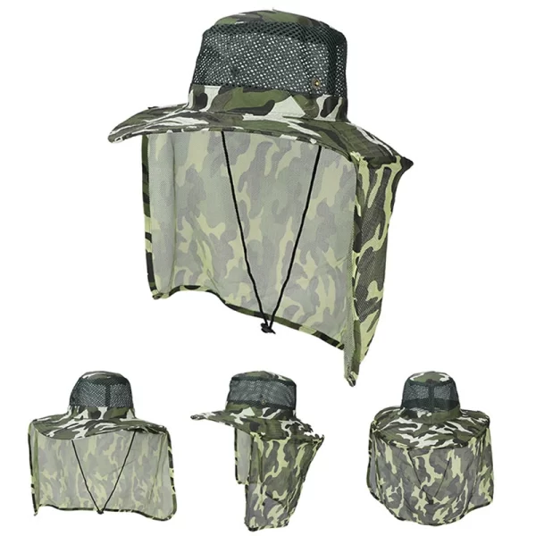 Chapéu de Pesca Respirável com Aba Larga e Proteção UV - Image 8