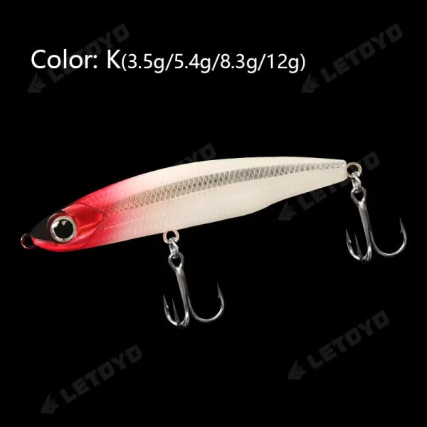Amostra Sinking Pencil LETOYO 3.5g-12g Stickbait para Predadores - Image 7