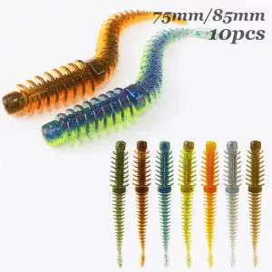 Amostra Softbait Criatura Larva 75mm 1.8g (10 Unidades)