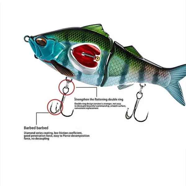 Amostra Swimbait Articulada com Hélice 83mm-113mm, 10g-23g para Predadores - Image 5